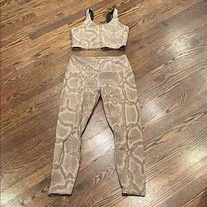 Snake Print Women’s Varley Workout Set